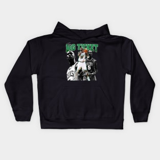 Kevin Garnett The Big Ticket Basketball Signature Vintage Retro 80s 90s Bootleg Rap Style Kids Hoodie